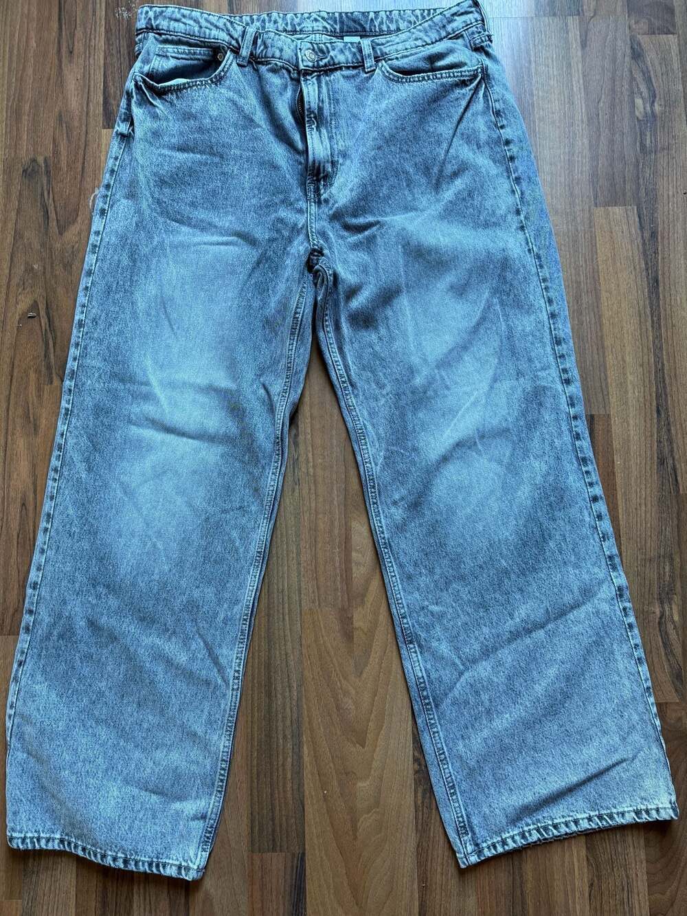 H&M &DENIM Ultra High Waist Wide Leg Jeans